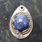 Lapis Lazuli Pendant in sterling silver, 100% recycled
